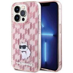 Karl Lagerfeld KLHCP15XHNCMKLP iPhone 15 Pro Max 6.7" розовый жесткий чехол Monogram Choupette цена и информация | Чехлы для телефонов | hansapost.ee