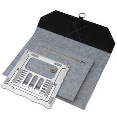 4smarts Torba+podstawka pod laptop| tablet FoldStand ErgoFix 13" grey|silver 456583 цена и информация | Рюкзаки, сумки, чехлы для компьютеров | hansapost.ee