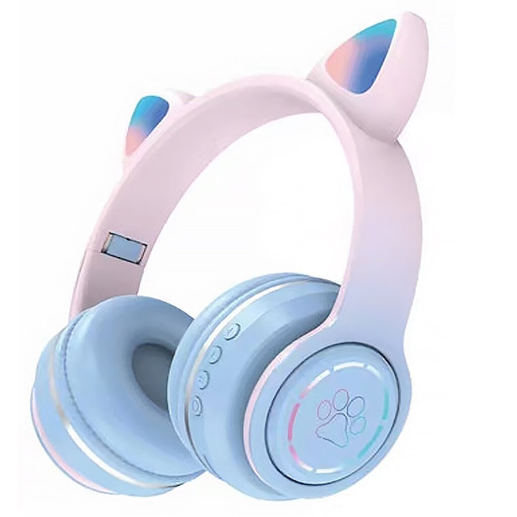 Riff RKD97 Bluetooth-peakomplekt mikrofoniga + LED Cat Ears Rainbow Pink цена и информация | Kõrvaklapid | hansapost.ee