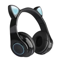 Riff P39M Bluetooth-peakomplekt mikrofoniga + Led Cat Ears Black hind ja info | Kõrvaklapid | hansapost.ee