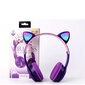 Riff P47 Bluetooth-peakomplekt mikrofoniga + RGB Cat Ears Purple цена и информация | Kõrvaklapid | hansapost.ee