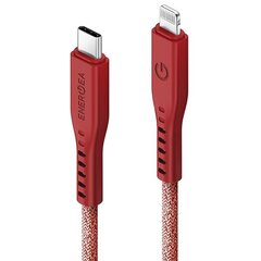 Кабель ENERGEA Flow USB-C - Lightning C94 MFI 1.5 м, red 60W 3A PD Fast Charge цена и информация | Energea Мобильные телефоны, Фото и Видео | hansapost.ee