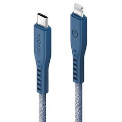 Кабель ENERGEA Flow USB-C - Lightning C94 MFI 1.5 м, blue 60W 3A PD Fast Charge цена и информация | Borofone 43757-uniw | hansapost.ee