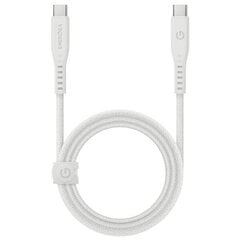 Кабель ENERGEA Flow USB-C - USB-C 1.5 м, white 240W 5A PD Fast Charge цена и информация | Borofone 43757-uniw | hansapost.ee