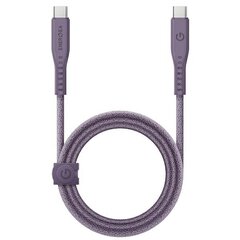 Кабель ENERGEA Flow USB-C - USB-C 1.5 м, purple 240W 5A PD Fast Charge цена и информация | Кабели для телефонов | hansapost.ee