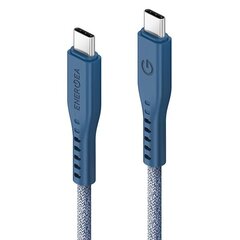 Кабель ENERGEA Flow USB-C - USB-C 1.5 м, blue 240W 5A PD Fast Charge цена и информация | Borofone 43757-uniw | hansapost.ee