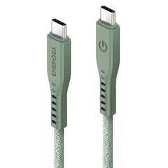 ENERGEA kabel Flow USB-C - USB-C 1.5m zielony|geen 240W 5A PD Fast Charge цена и информация | Borofone 43757-uniw | hansapost.ee