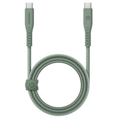 ENERGEA kabel Flow USB-C - USB-C 1.5m zielony|geen 240W 5A PD Fast Charge цена и информация | Energea Мобильные телефоны, Фото и Видео | hansapost.ee