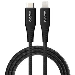 Araree kabel USB-C - Lightning MFI Fast Charging 1m czarny|black AR60-00739A цена и информация | Borofone 43757-uniw | hansapost.ee