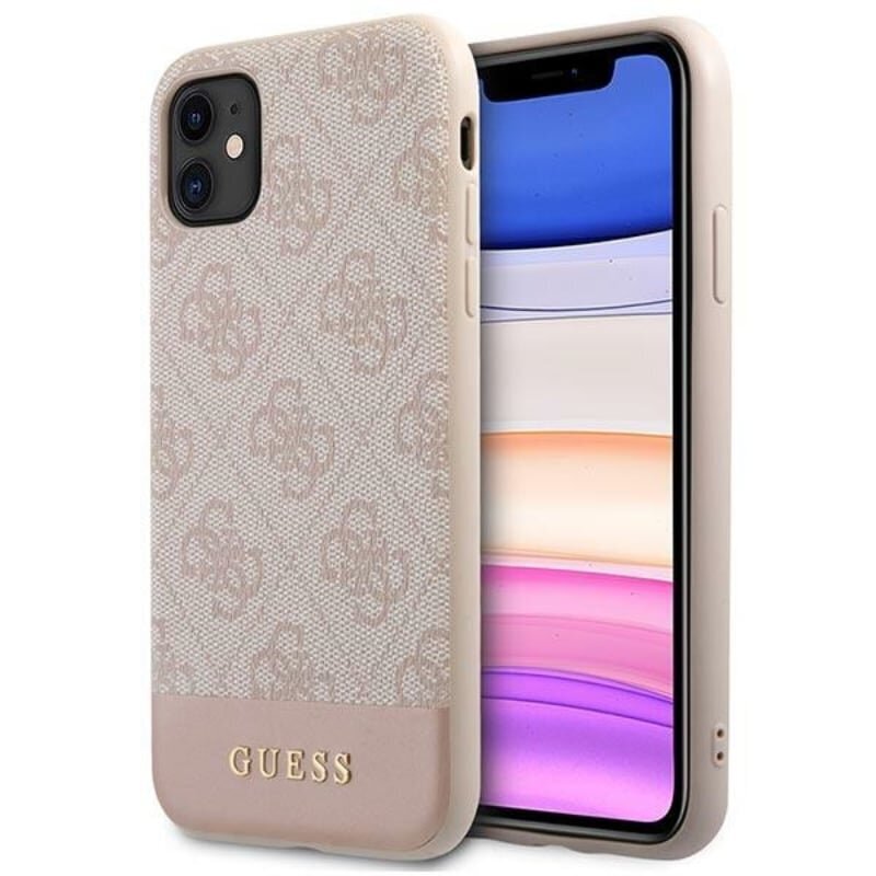 Originaal GUESS - 4G Stripe Collection - IPhone 11/Xr , roosa hind ja info | Telefonide kaitsekaaned ja -ümbrised | hansapost.ee