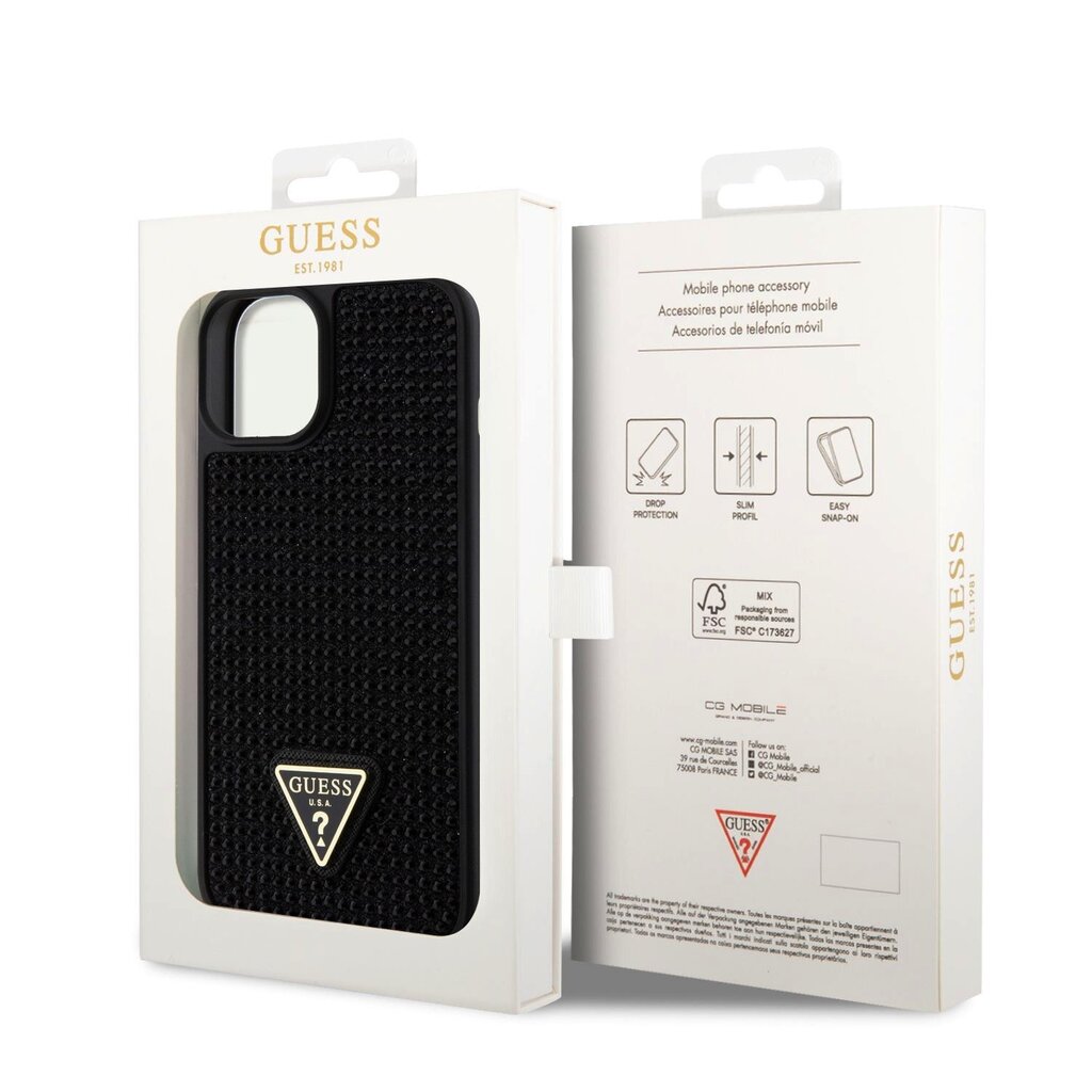 Guess Rhinestones Triangle Metal Logo Case hind ja info | Telefonide kaitsekaaned ja -ümbrised | hansapost.ee