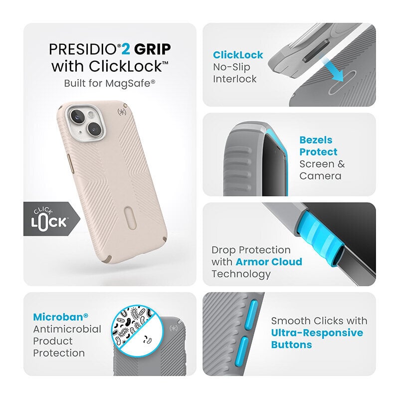 Speck Presidio2 Grip ClickLock 150439-3214 цена и информация | Telefonide kaitsekaaned ja -ümbrised | hansapost.ee