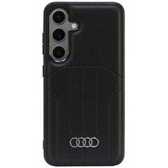 Audi Synthetic Leather MagSafe S24 S921 czarny|black hardcase AU-TPUPCMS24-Q5|D1-BK цена и информация | Чехлы для телефонов | hansapost.ee