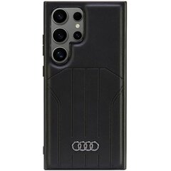 Audi Synthetic Leather MagSafe S24 Ultra S928 czarny|black hardcase AU-TPUPCMS24U-Q5|D1-BK цена и информация | Чехлы для телефонов | hansapost.ee