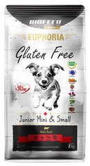 Biofeed Euphoria Gluten Free noortele väikestest ja minitõugudest koertele veiselihaga, 2 kg price and information | Dry dog food and crisps | hansapost.ee