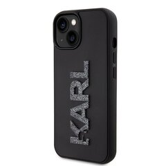 Karl Lagerfeld KLHCP15M3DMBKCK iPhone 15 Plus | 14 Plus 6.7" czarny|black hardcase 3D Rubber Glitter Logo цена и информация | Чехлы для телефонов | hansapost.ee