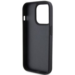 Guess GUHCP15LP4EPMK iPhone 15 Pro 6.1" czarny|black hardcase Leather 4G Stamped цена и информация | Чехлы для телефонов | hansapost.ee