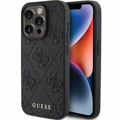 Чехол Guess для iPhone 15 Pro 6,1 GUHCP15LP4EPMK черный HC PU стеганый 4G Classic цена и информация | Чехлы для телефонов | hansapost.ee