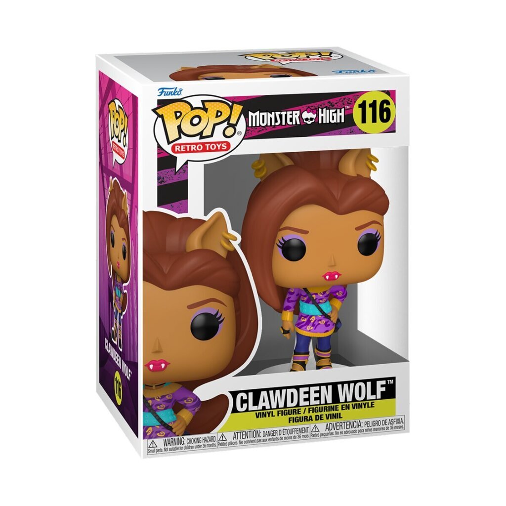 Funko Pop Monster High Clawdeen Wolf цена и информация | Fännitooted mänguritele | hansapost.ee