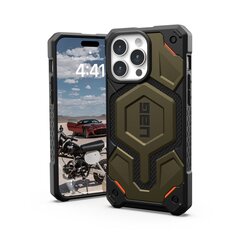 UAG Monarch Pro - protective case for iPhone 15 Pro Max compatible with MagSafe (kevlar element green) цена и информация | Чехлы для телефонов | hansapost.ee