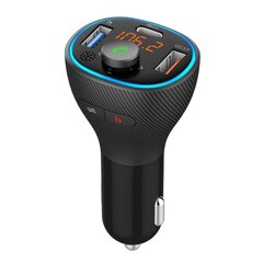 Transmiter FM MP3 bluetooth 5.0 + USB A QC3.0 + Typ C (total 38W) ART FM-73 ART цена и информация | Зарядные устройства для телефонов | hansapost.ee