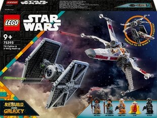 75393 LEGO® Star Wars™ TIE Fighter ja X-Wing цена и информация | Конструкторы и кубики | hansapost.ee