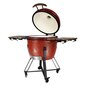 Grill Kamado Euroliux E-18 BBQ, 121x65,5x108 cm, punane hind ja info | Grillid | hansapost.ee