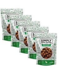 Simply From Nature Meat Balls koos pardi ja köögiviljadega, 5x80 g price and information | Dog treats | hansapost.ee