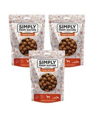 Simply From Nature Meat Balls koos hobuseliha ja juurviljadega, 3x80 g price and information | Dog treats | hansapost.ee