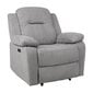 Tugitool-recliner Home4You Lowri, hall hind ja info | Tugitoolid | hansapost.ee