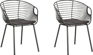 Комплект из 2-х стульев Beliani Hoback, черный цена и информация | Стулья для кухни и столовой | hansapost.ee