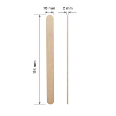 Stalex Pro puidust depilatsioonilabidad nr. 3 114*10 mm, 100 tk op. hind ja info | Maniküüri ja pediküüri tarvikud | hansapost.ee