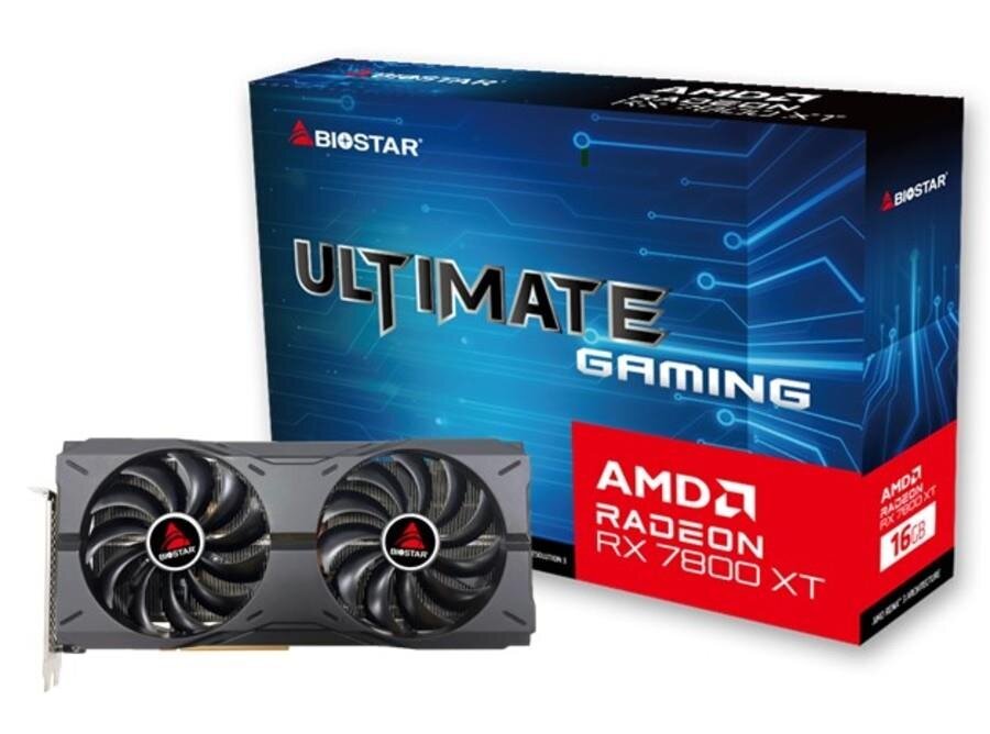 Biostar Radeon RX7800XT (VA7806XMP2) hind ja info | Videokaardid | hansapost.ee