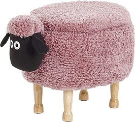 Lastetoa tumba Beliani Sheep, roosa hind ja info | Kott-toolid, tugitoolid ja tumbad lastele | hansapost.ee