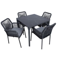 Garden furniture set CARVES table and 4 chairs цена и информация | Комплекты уличной мебели | hansapost.ee