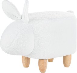 Lastetoa tumba Beliani Bunny, valge price and information | Bag chairs, armchairs and poufs for children | hansapost.ee