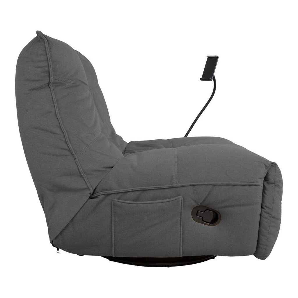 Tugitool-recliner Home4You Win-Win, 82x100x92cm, hall цена и информация | Tugitoolid | hansapost.ee