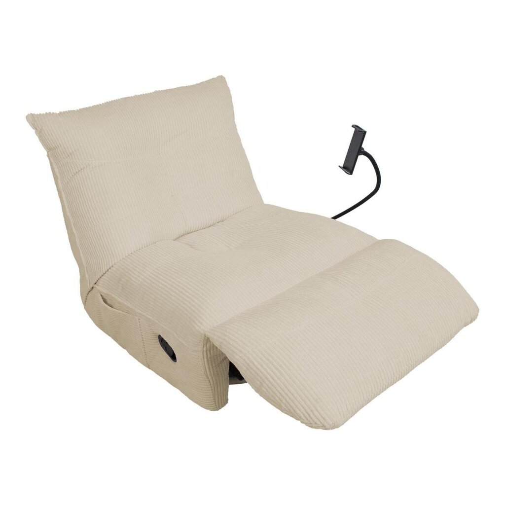 Tugitool - recliner Home4you, 82x100x92 cm, valge цена и информация | Tugitoolid | hansapost.ee