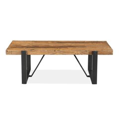 Diivanilaud Home4You Ironbridge, 132x66x43,5 cm, pruun price and information | Coffee tables | hansapost.ee