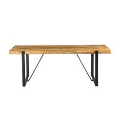 Söögilaud Home4You Ironbridge, 180x88x76 cm, pruun price and information | Kitchen tables, dining tables | hansapost.ee