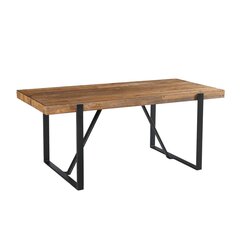 Söögilaud Home4You Ironbridge, 180x88x76 cm, pruun price and information | Kitchen tables, dining tables | hansapost.ee