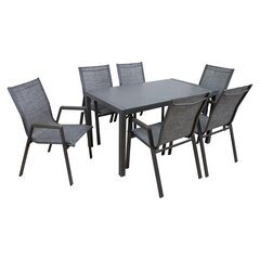 Garden furniture set DELGADO table and 6 chairs цена и информация | Комплекты уличной мебели | hansapost.ee