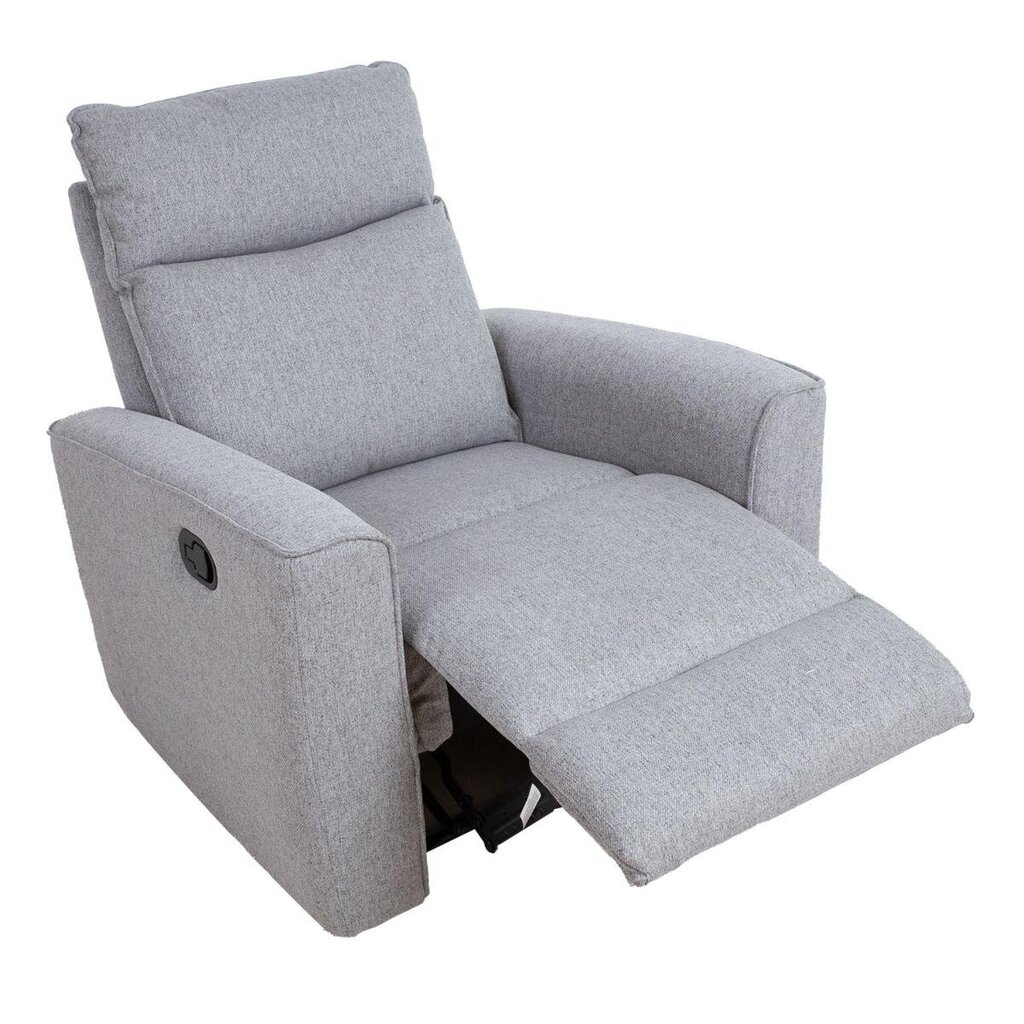 Tugitool-recliner Home4You, 91x93x102 cm, hall цена и информация | Tugitoolid | hansapost.ee