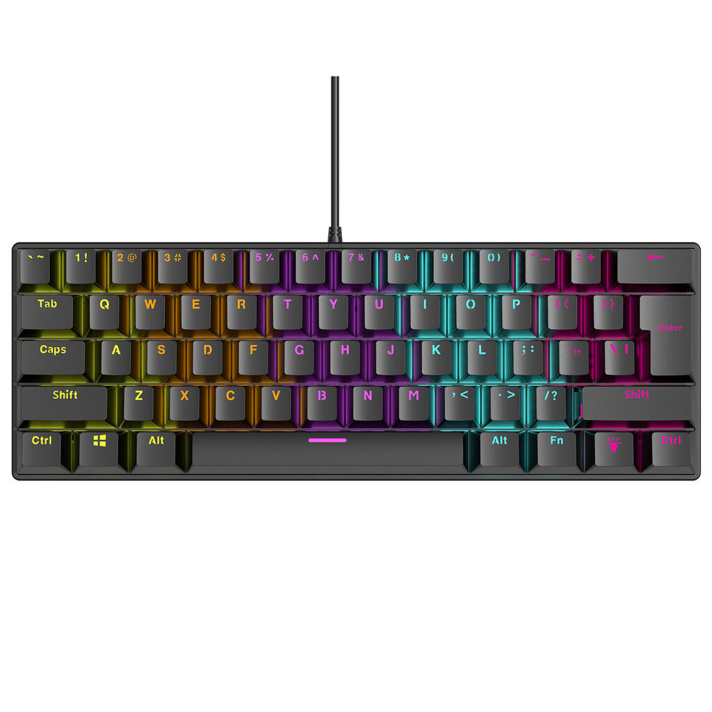 Rampage Plower K60 RMP Blue Switch (PLOWER K60) цена и информация | Klaviatuurid | hansapost.ee