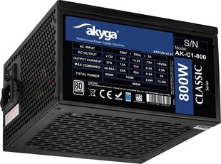 Akyga AK-C1-800 цена и информация | Блоки питания (PSU) | hansapost.ee