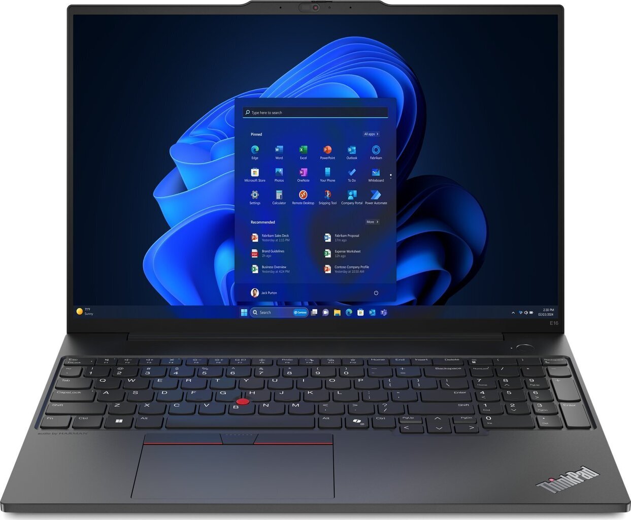 Lenovo ThinkPad E16 Gen 2 AMD (21M5002CPB) цена и информация | Sülearvutid | hansapost.ee