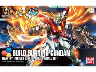  Сборная модель Gunpla. Bandai - HGBF Build Burning Gundam Team Try Fighters Sekai Kamiki's Mobile Suit, 1/144, 60373 цена и информация | Конструкторы и кубики | hansapost.ee