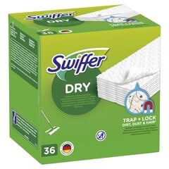 Сухие тряпки Swiffer Sweeper, наполнитель 36шт. цена и информация | Принадлежности для уборки | hansapost.ee