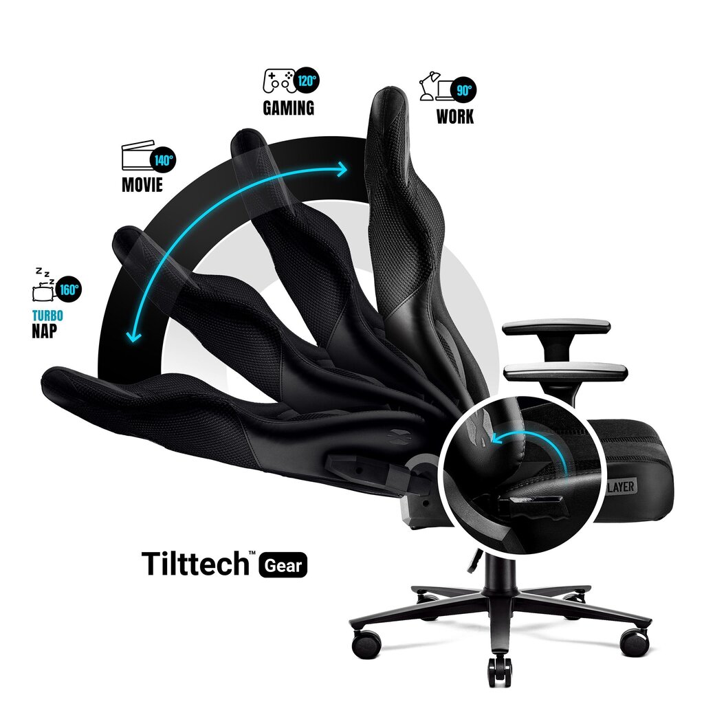 Kontoritool Diablo X-Player 2.0, must hind ja info | Kontoritoolid | hansapost.ee