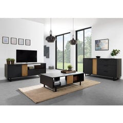 TV-laud Aatrium Faro, 164x50x64 cm, must hind ja info | Televiisori alused | hansapost.ee